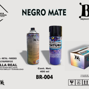 AEROSOL NEGRO MATE 400 ML