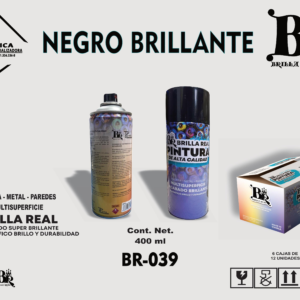 AEROSOL NEGRO BRILLANTE 400 ML