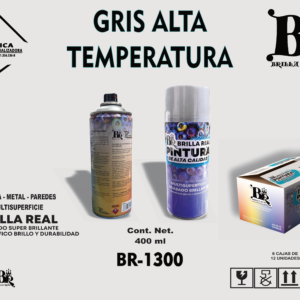 AEROSOL GRIS ALTA TEMPERATURA 400 ML