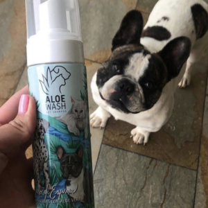 Shampoo en seco de aloe perros y gatos