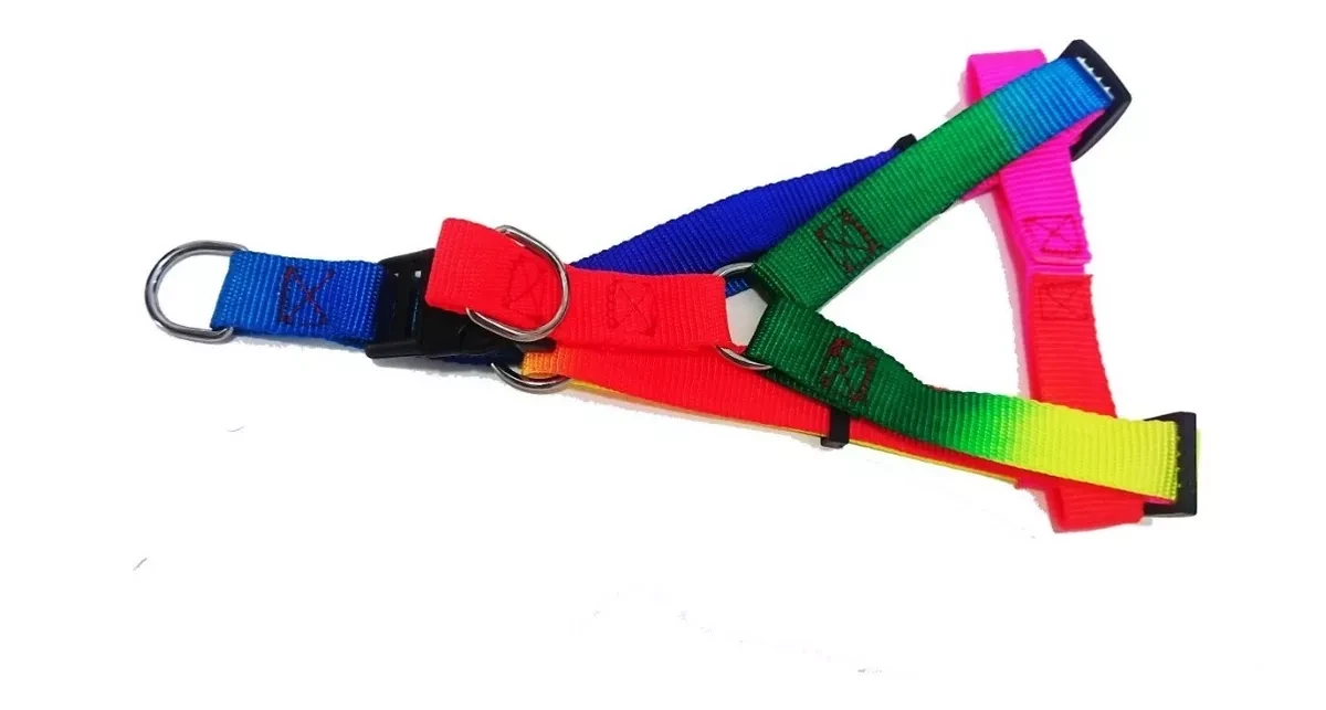 Pechera Con Cuerda Arcoíris Para Macotas