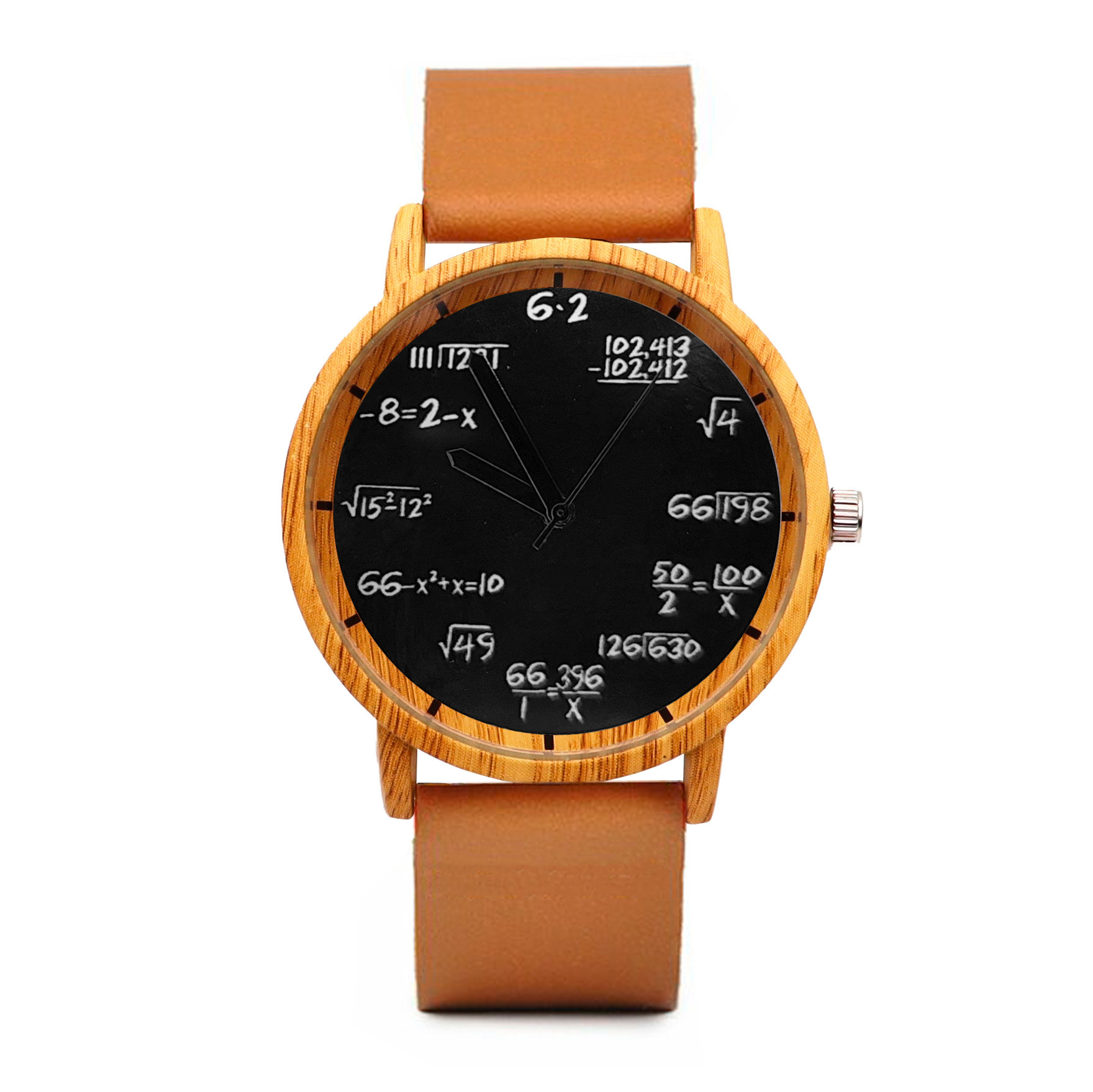 Reloj Matematico Formula Negro Tono Made