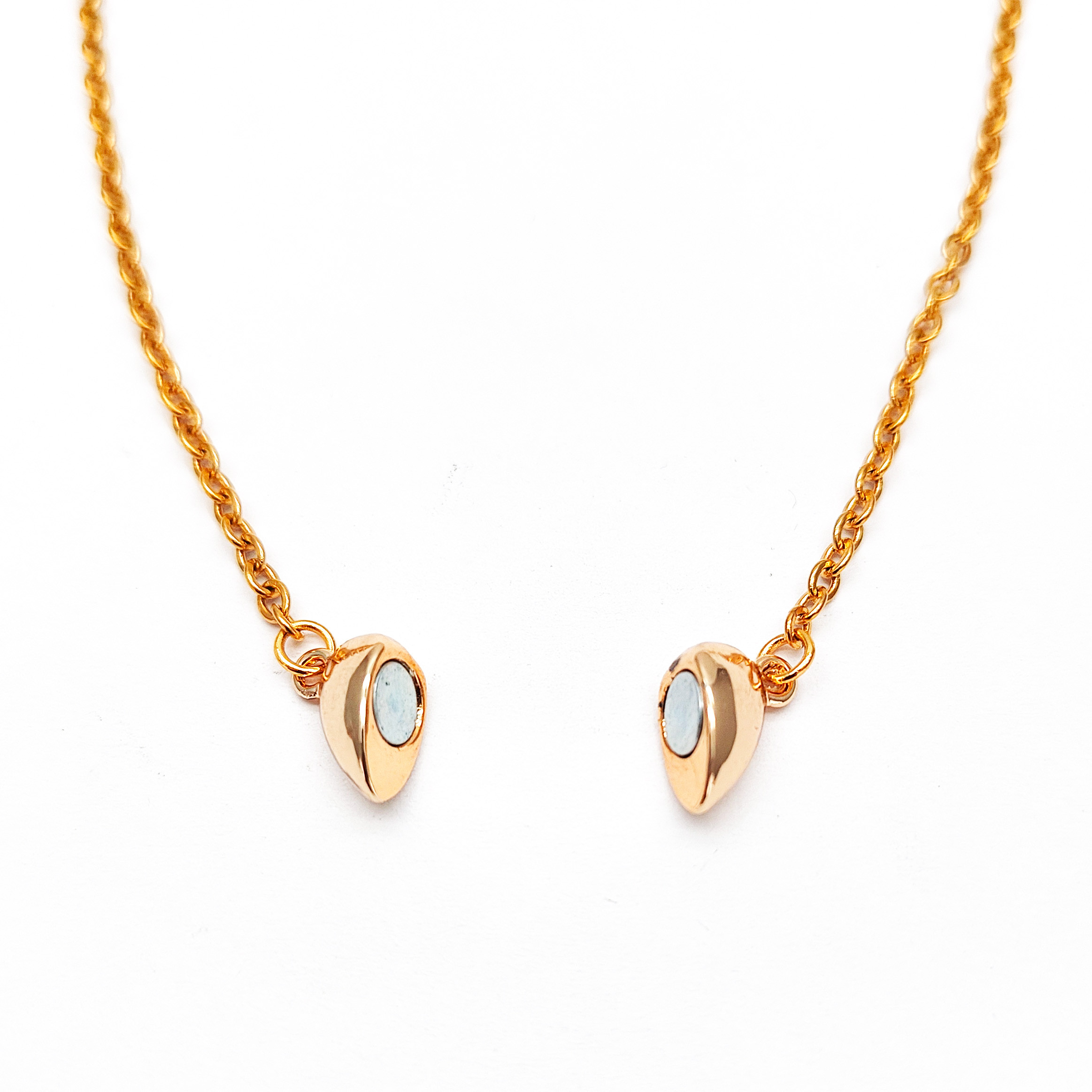 Collar Corazon Dorado Iman Regalo Amor +