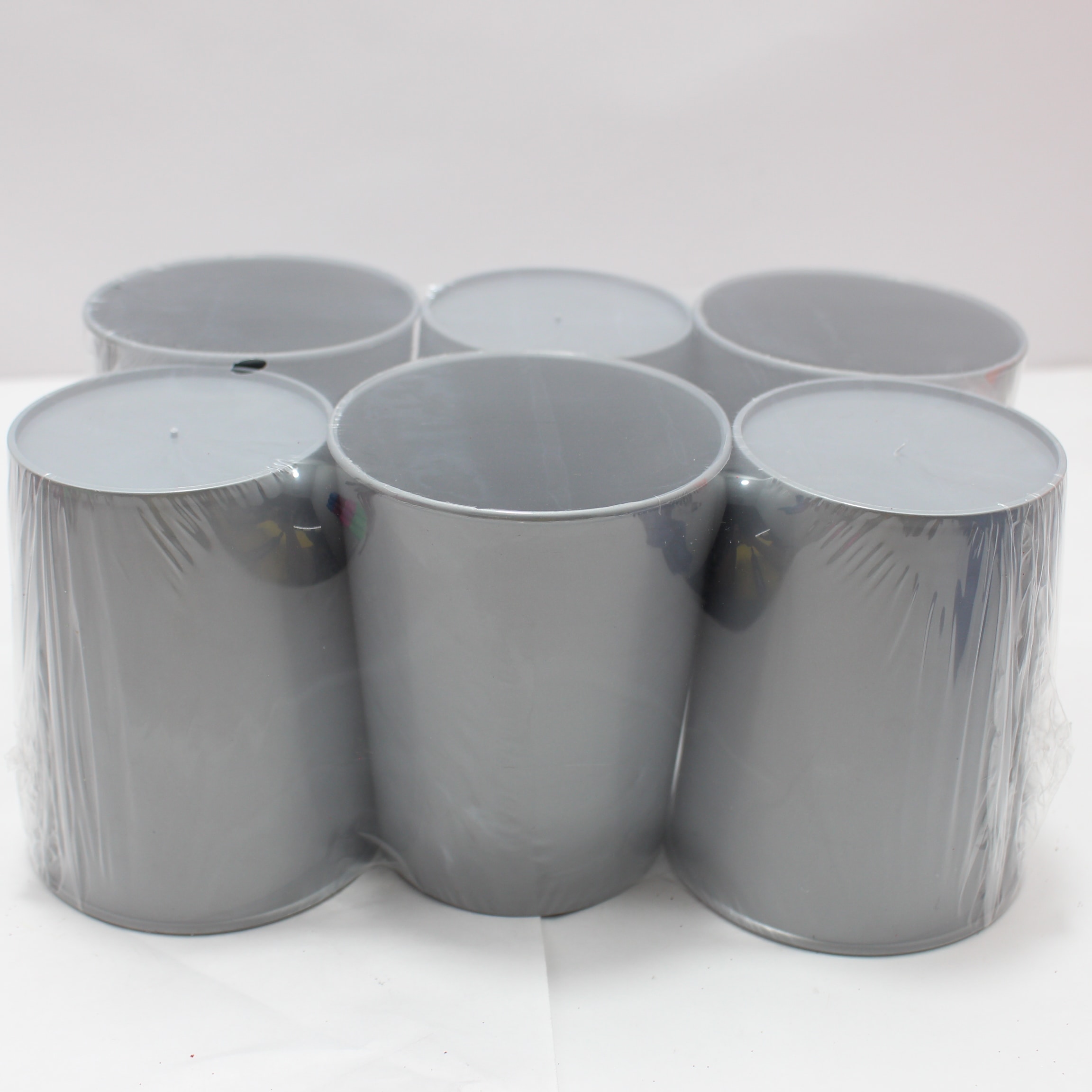 VASO PLASTICO X 6 SOLO FONDO