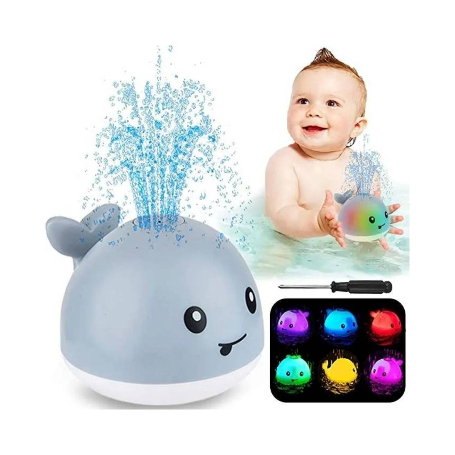 Ballena Juguete Para Baño Bebes - Imagen 2