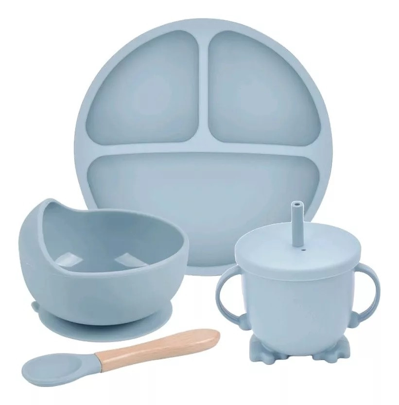 Set De Vajilla Silicona Para Bebés Plato