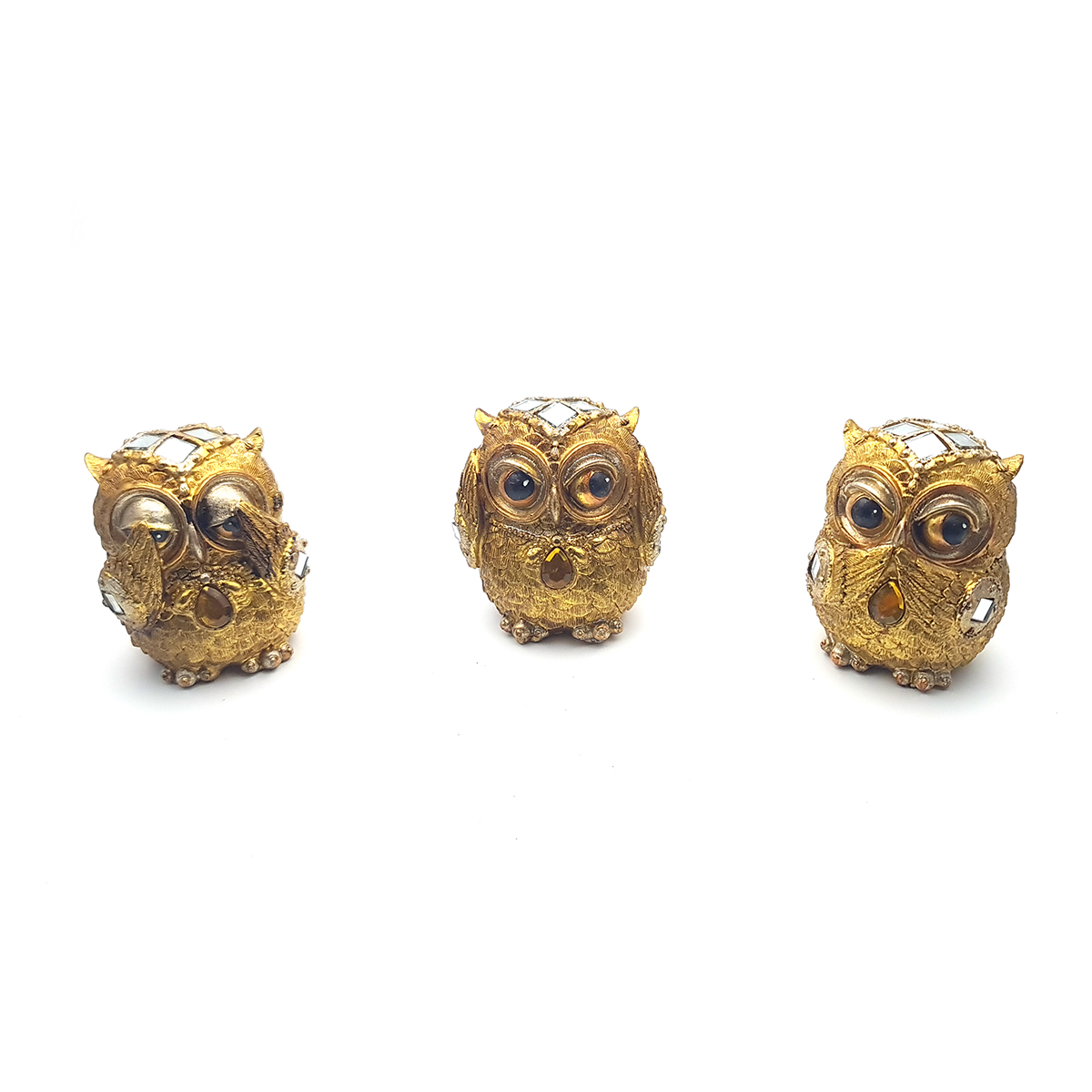 Buho De La Sabiduria Decoracion Set X3 - Imagen 2