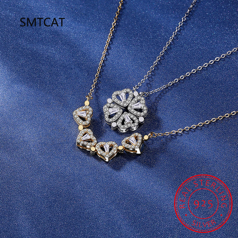 Collar corazones que se convierte en tré