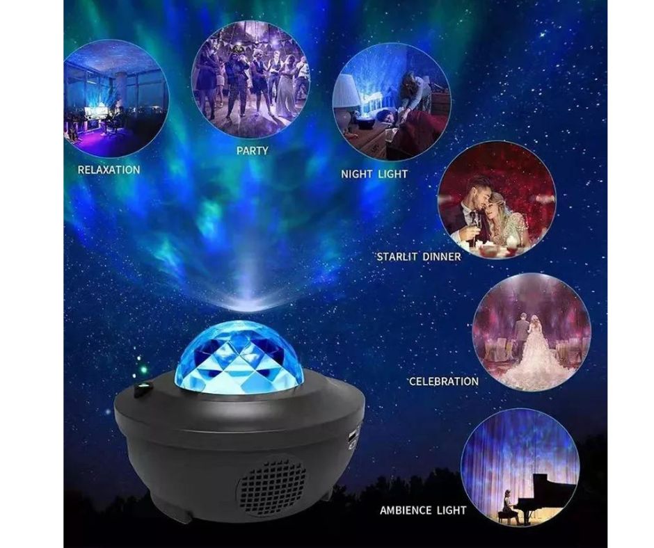 Lampara Proyector Bluetooth Usb Starry L