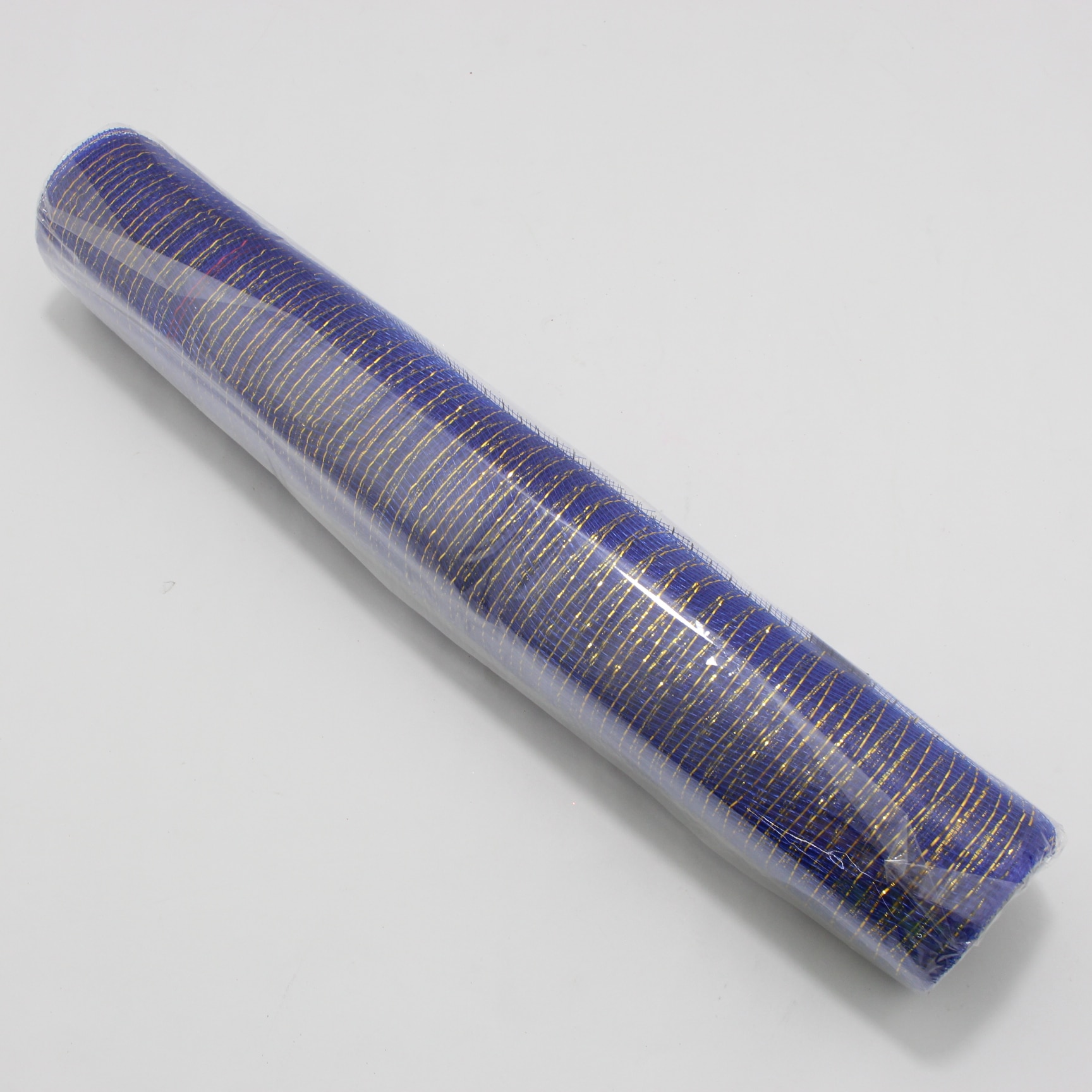 Malla navideña larga azul