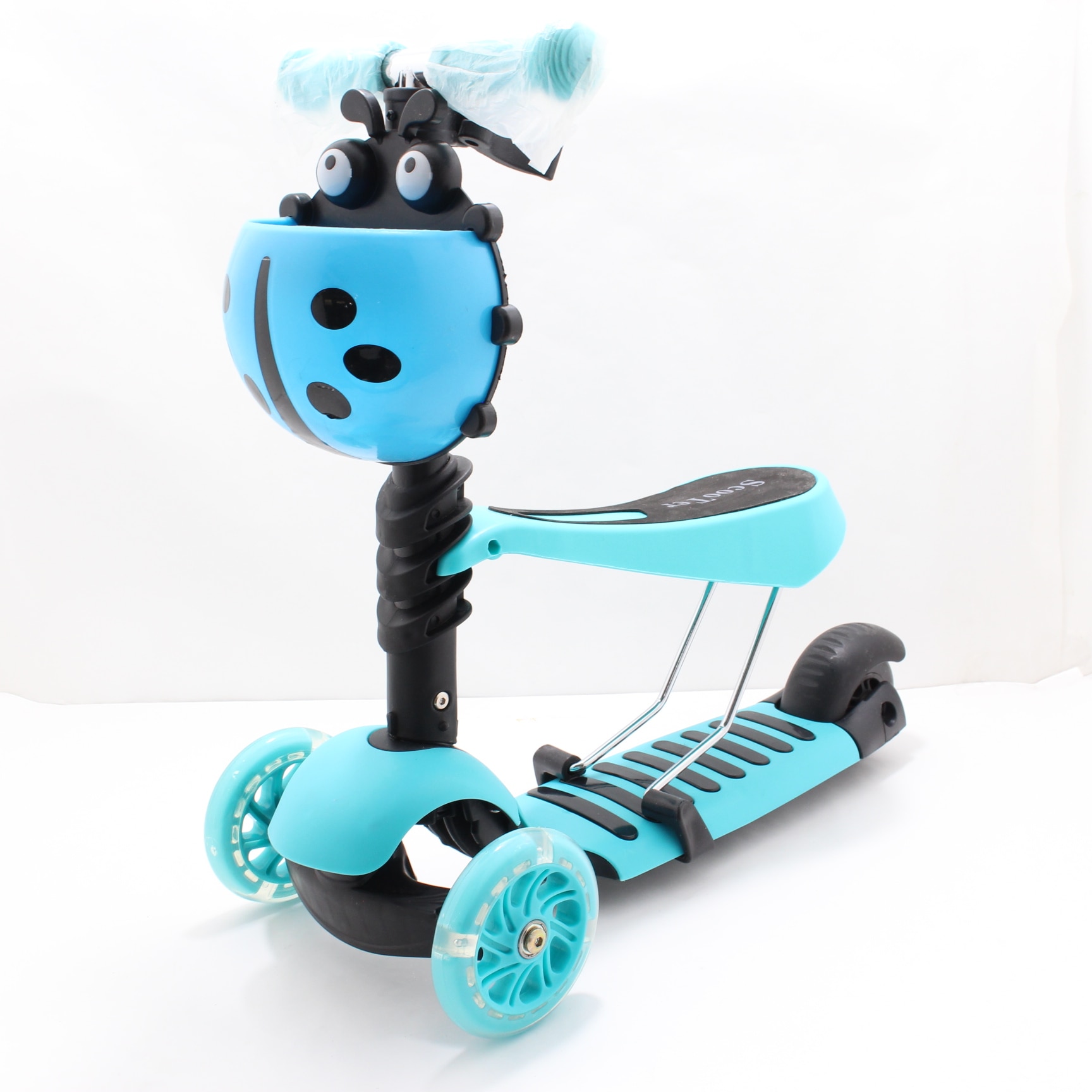 Monopatin Scooter 2 en 1 canasta mariqu