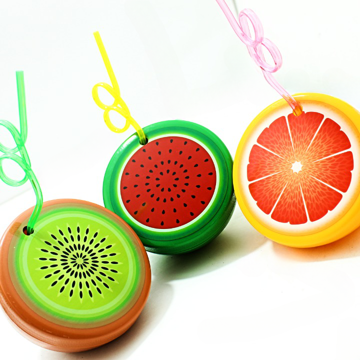 Termo con pitillo en forma de Fruta - Imagen 2