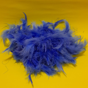 BUFANDA DE PLUMAS BOA AZUL REY