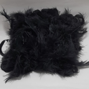 BUFANDA DE PLUMAS BOA NEGRA