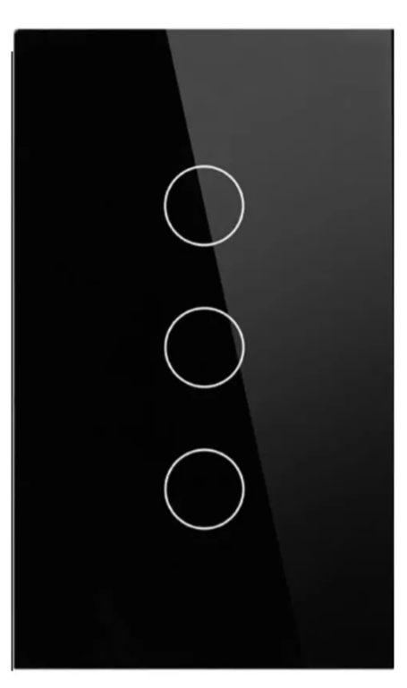 Interruptor Inteligente Negro 3 Bot