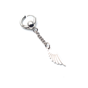 Solitario Arete Candonga Acero Ala