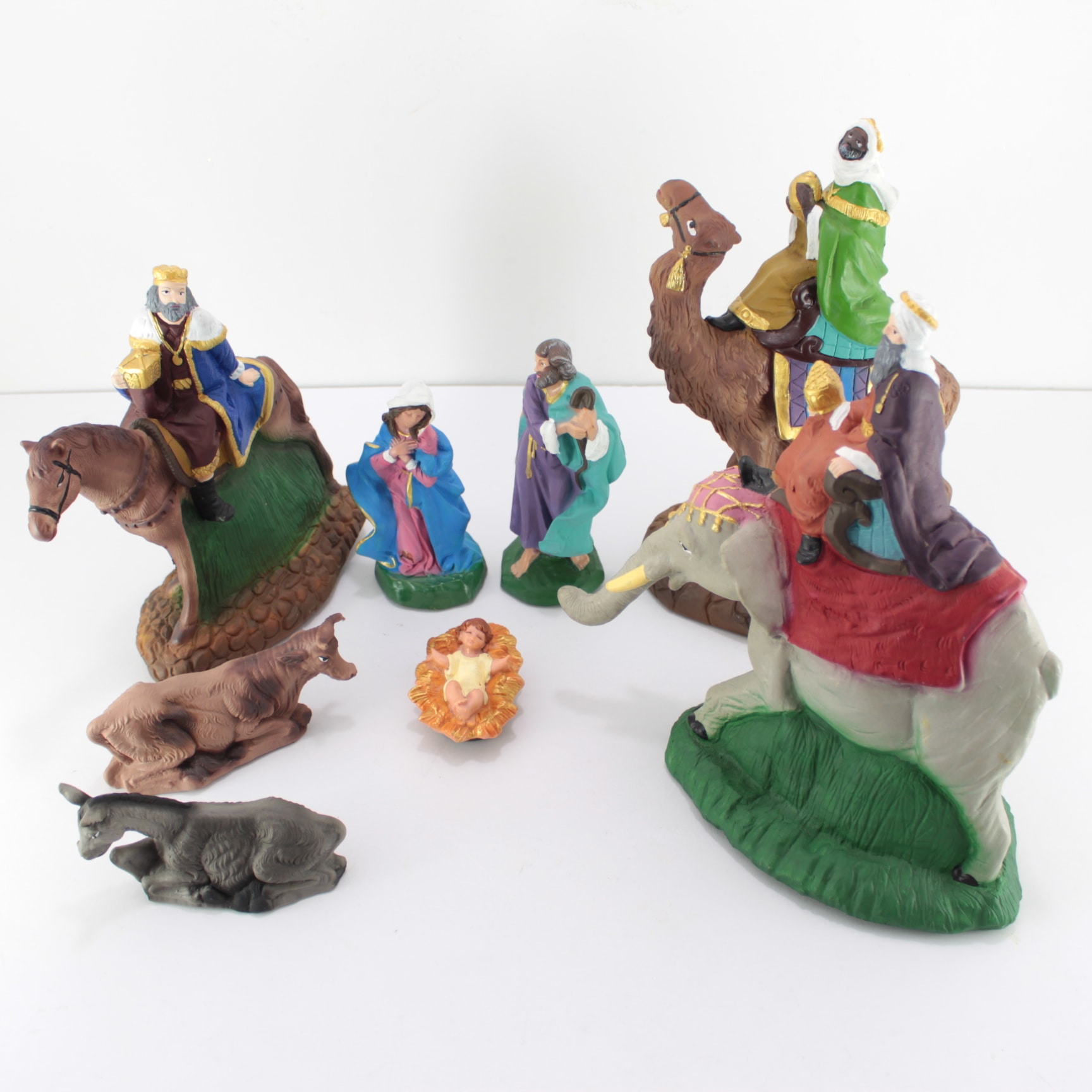 Pesebre grande en caucho