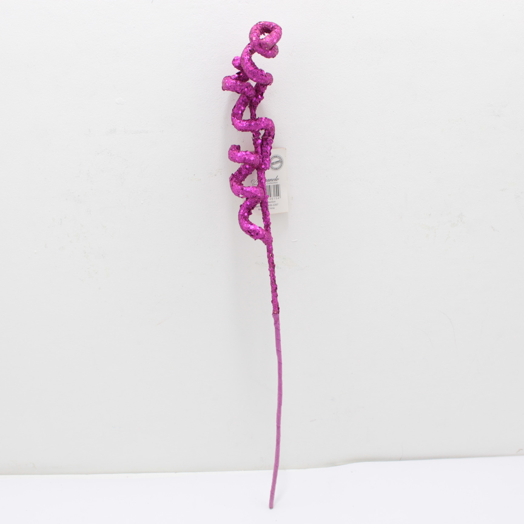 Flor navideña espiral escarchada