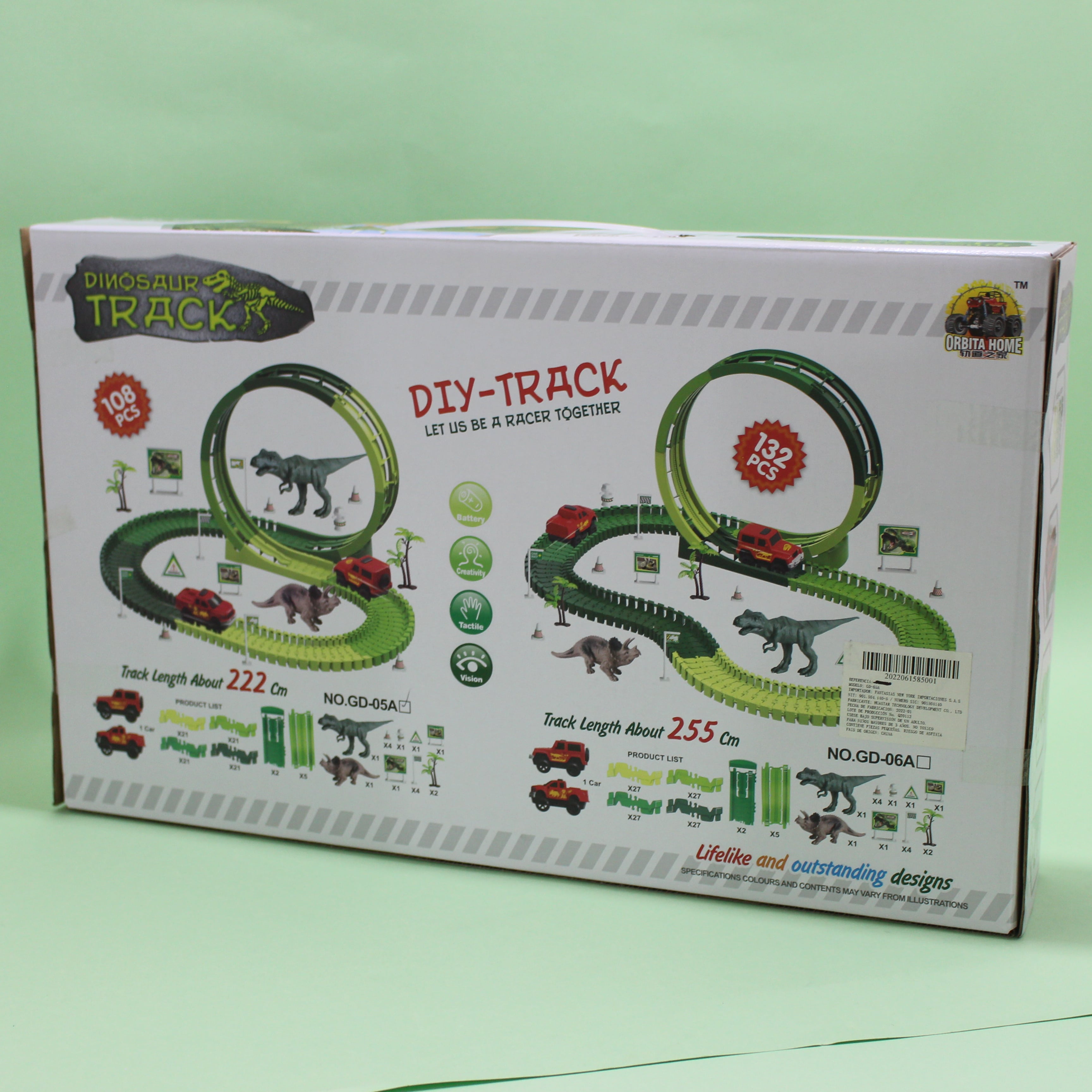 Pista Dinosaur Track de 132 pcs - Imagen 2