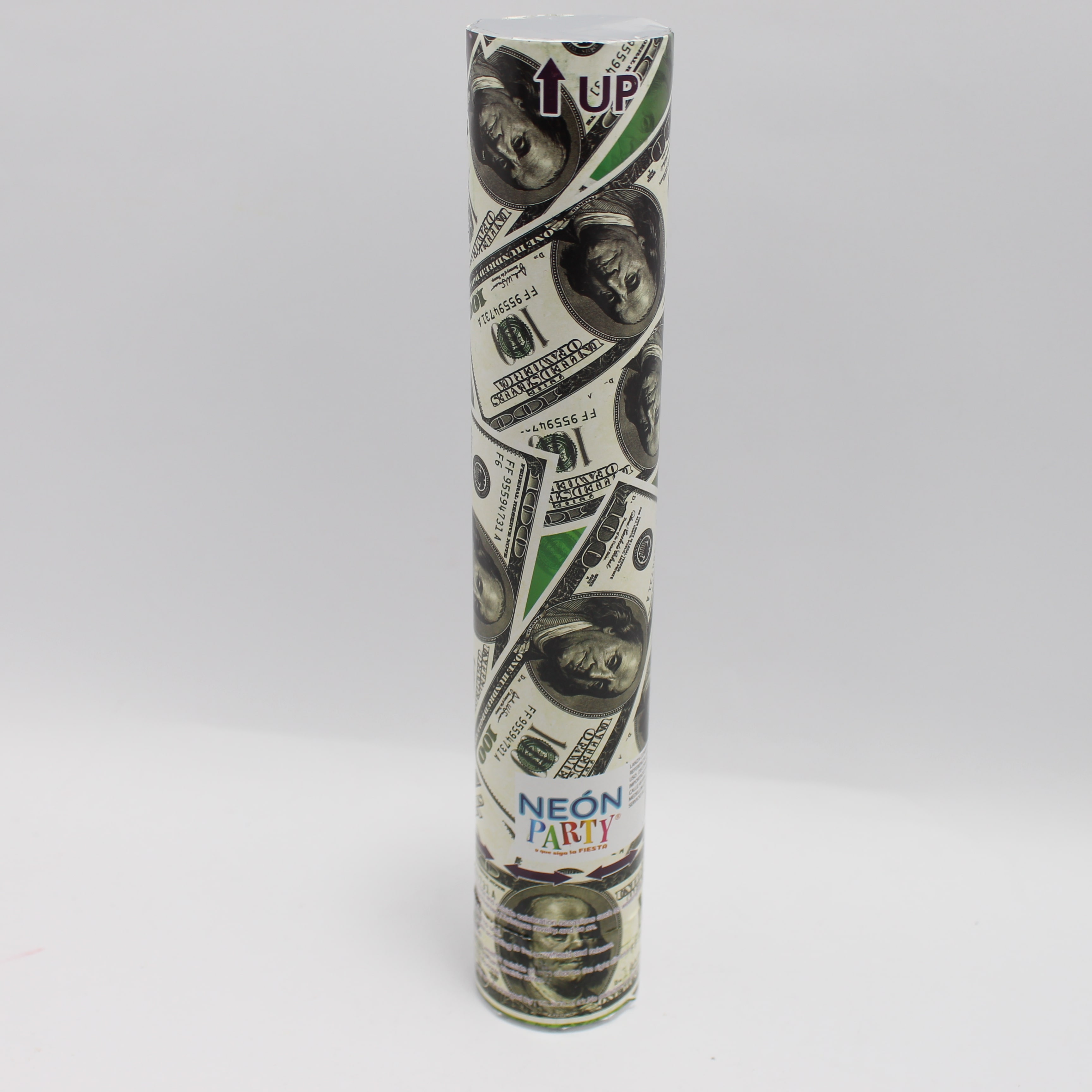 LANZA CONFETI 30 CM DOLAR