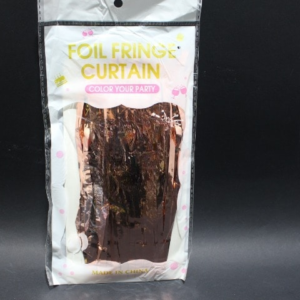 CORTINA METALIZADA ORO ROSA