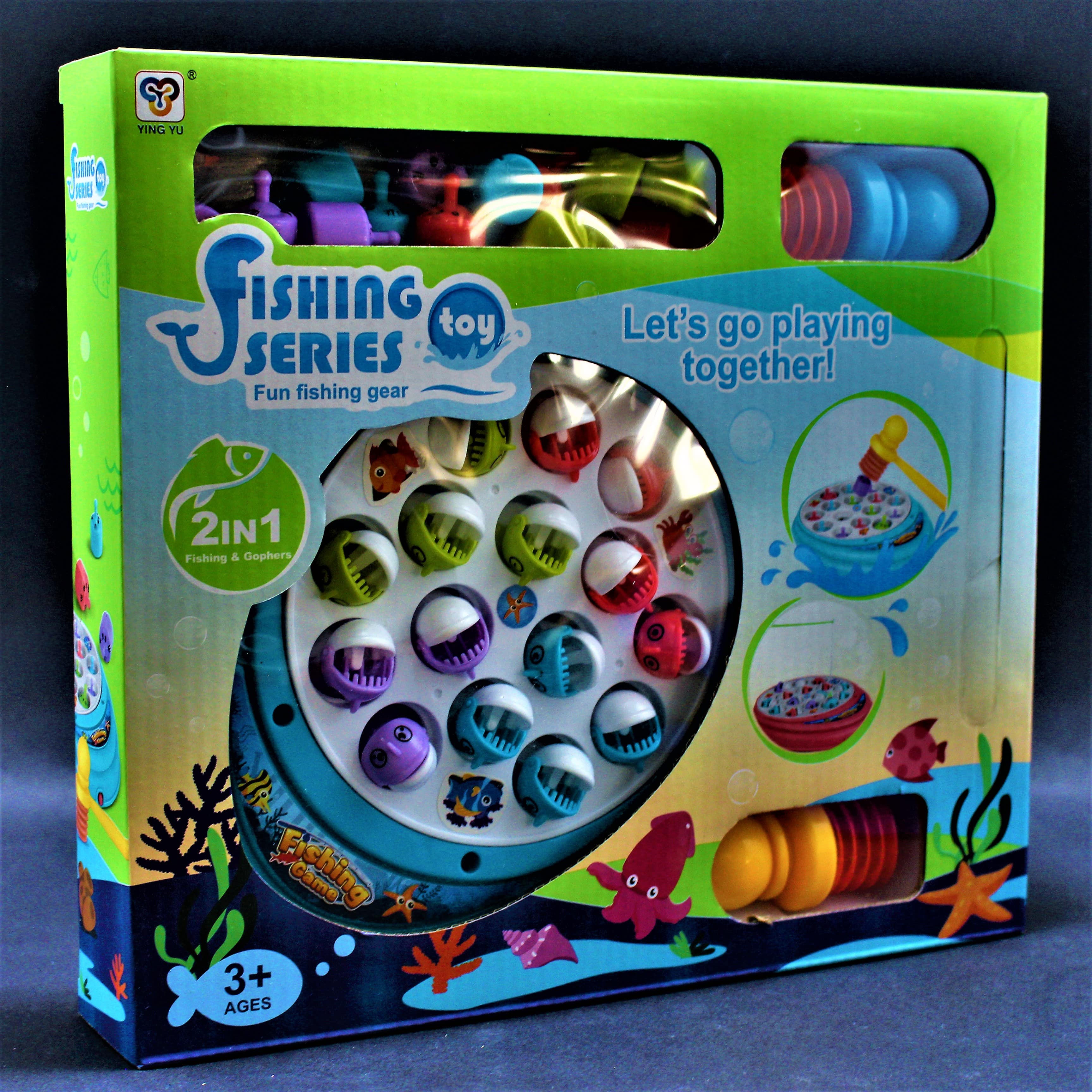 Juego 2 en 1 pesca magica y golpea al t