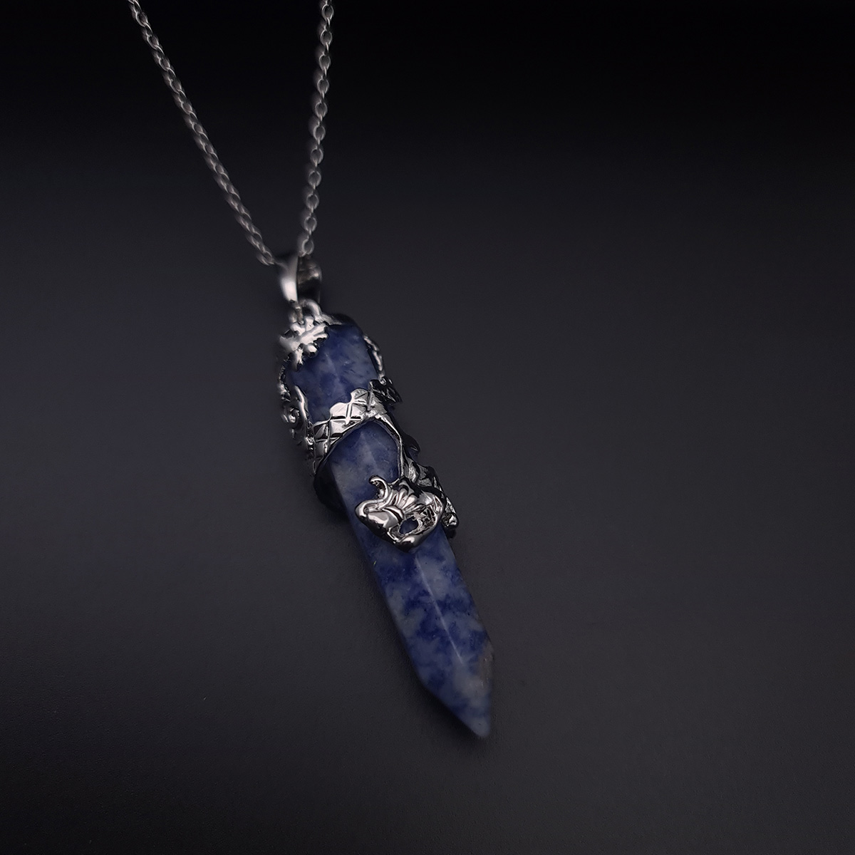 Collar Dragon Cuarzo Sodalita