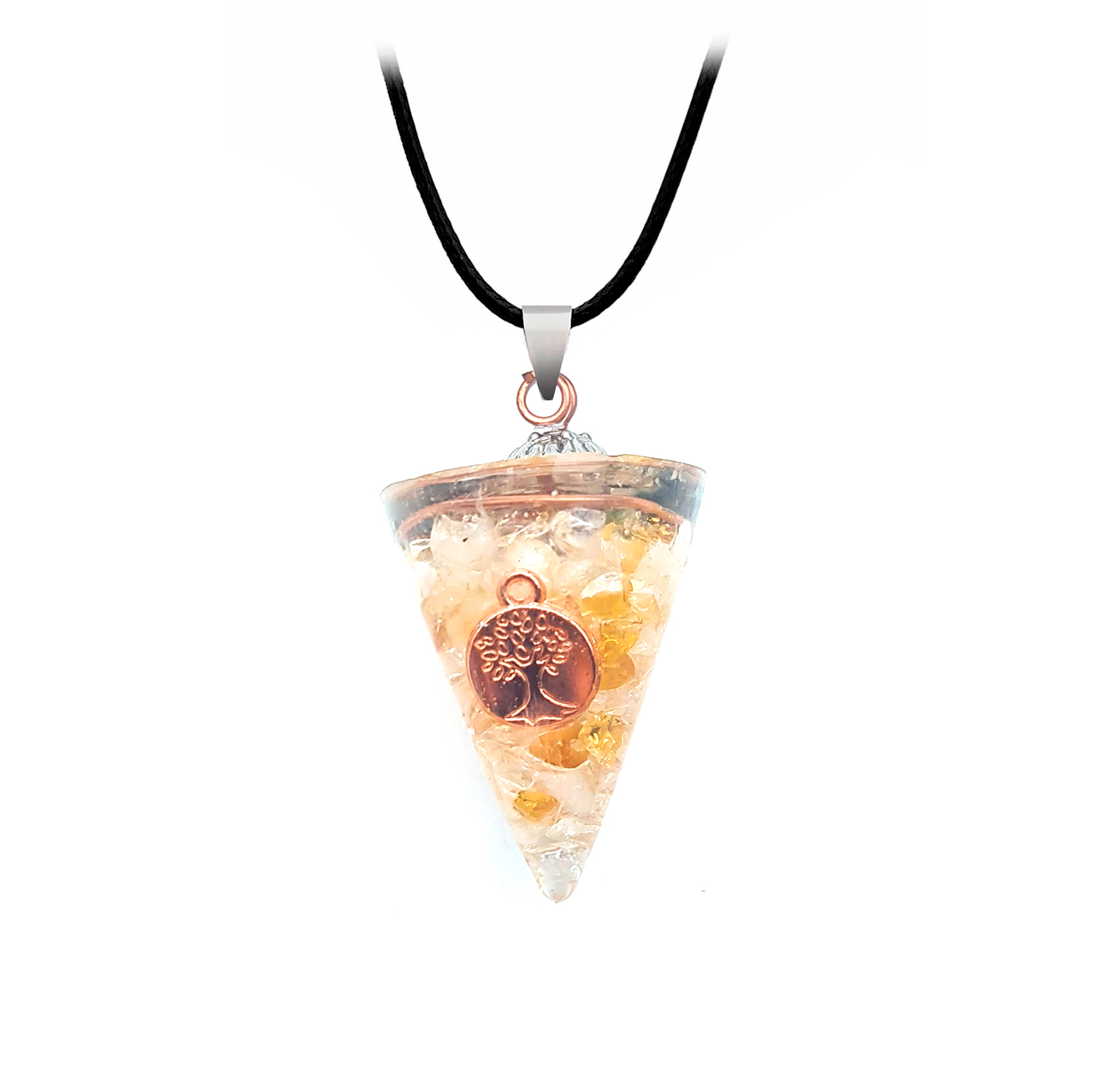 Collar Arbol De La Vida Cuarzo Orgonita