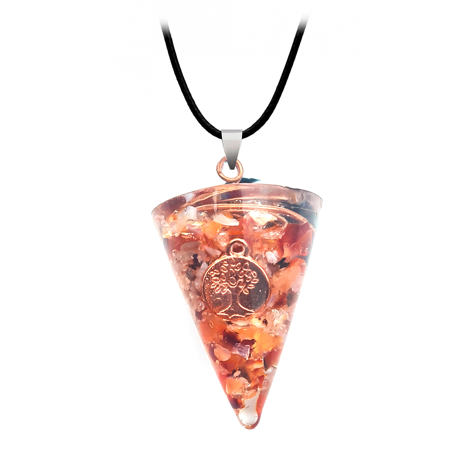 Collar Arbol De La Vida Cuarzo Orgonita