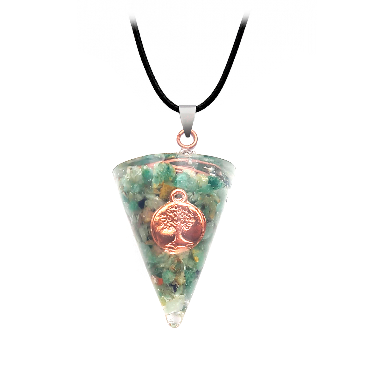 Collar Arbol De La Vida Cuarzo Orgonita - Imagen 2