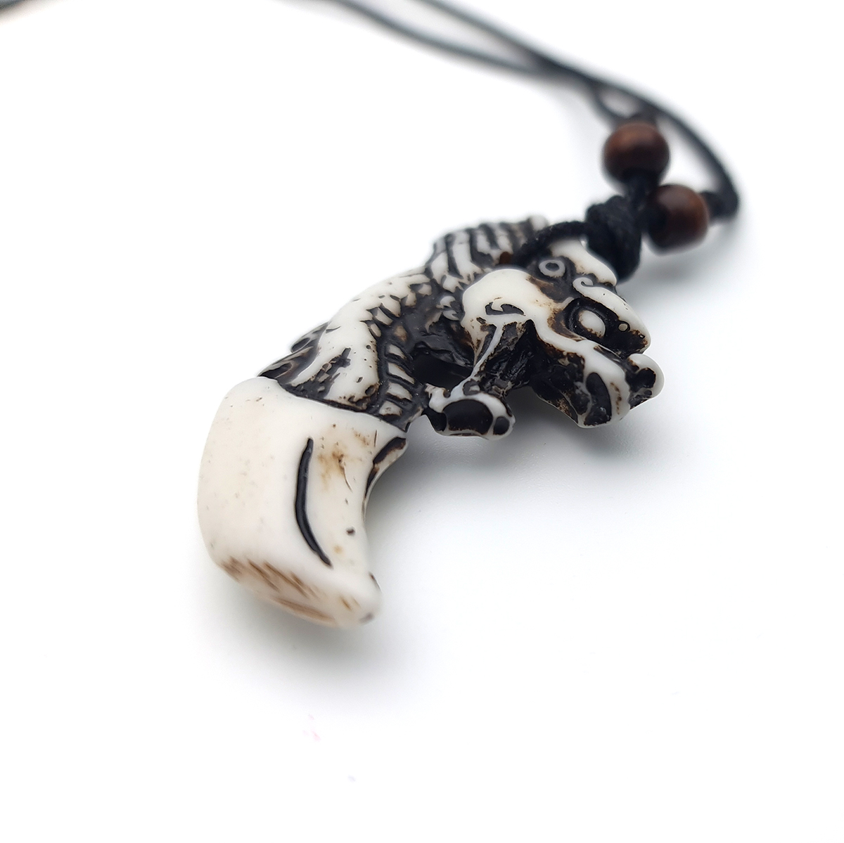 Collar Colmillo Dragon Chino + Estuche - Imagen 2