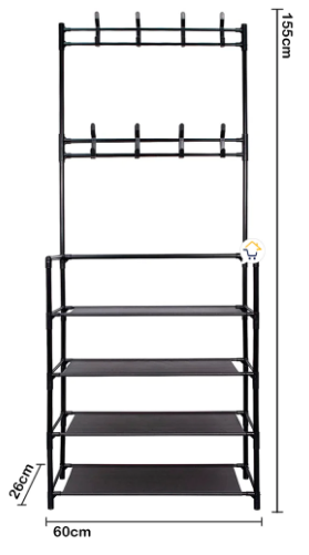 Organizador perchero y zapatero 4 IN 1