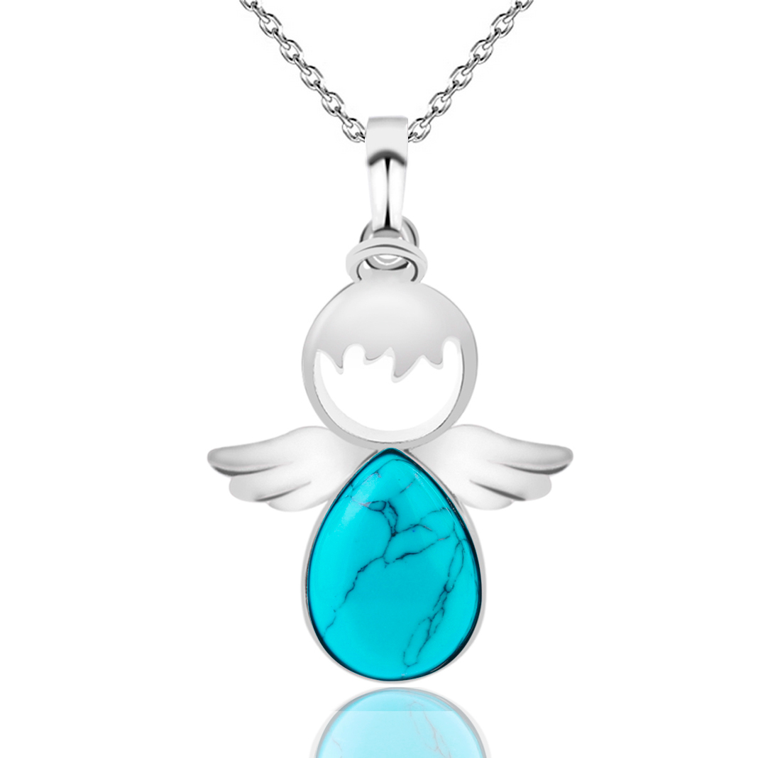 Collar Angel Cuarzo Turquesa