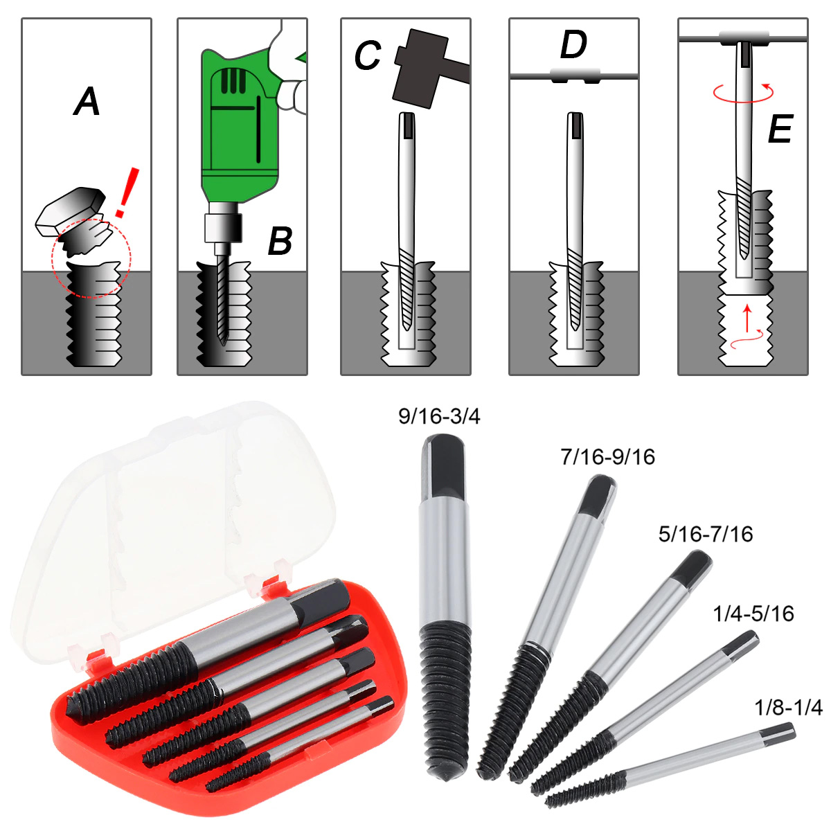 Extractor De Tornillos Rebentados