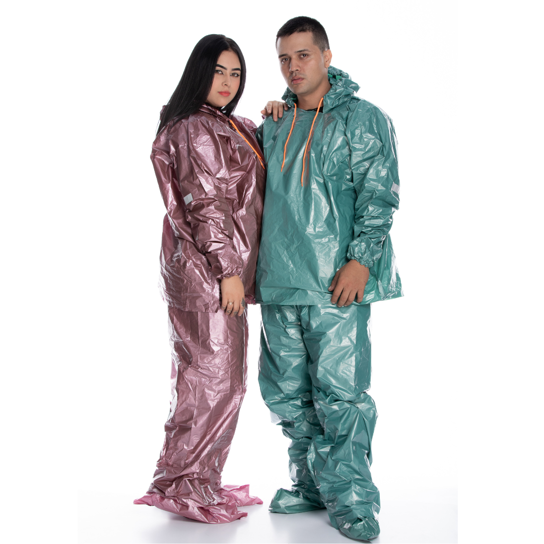 COMBO IMPERMEABLE METALIZADO X2 UND