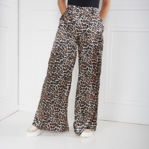 PANTALON SATIN LEOPARDO