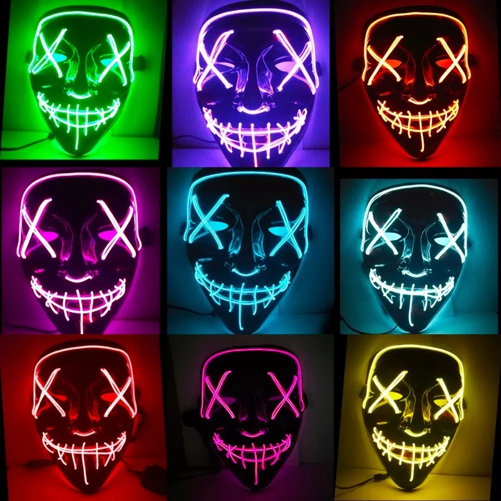 mascaras led la purga hallowen