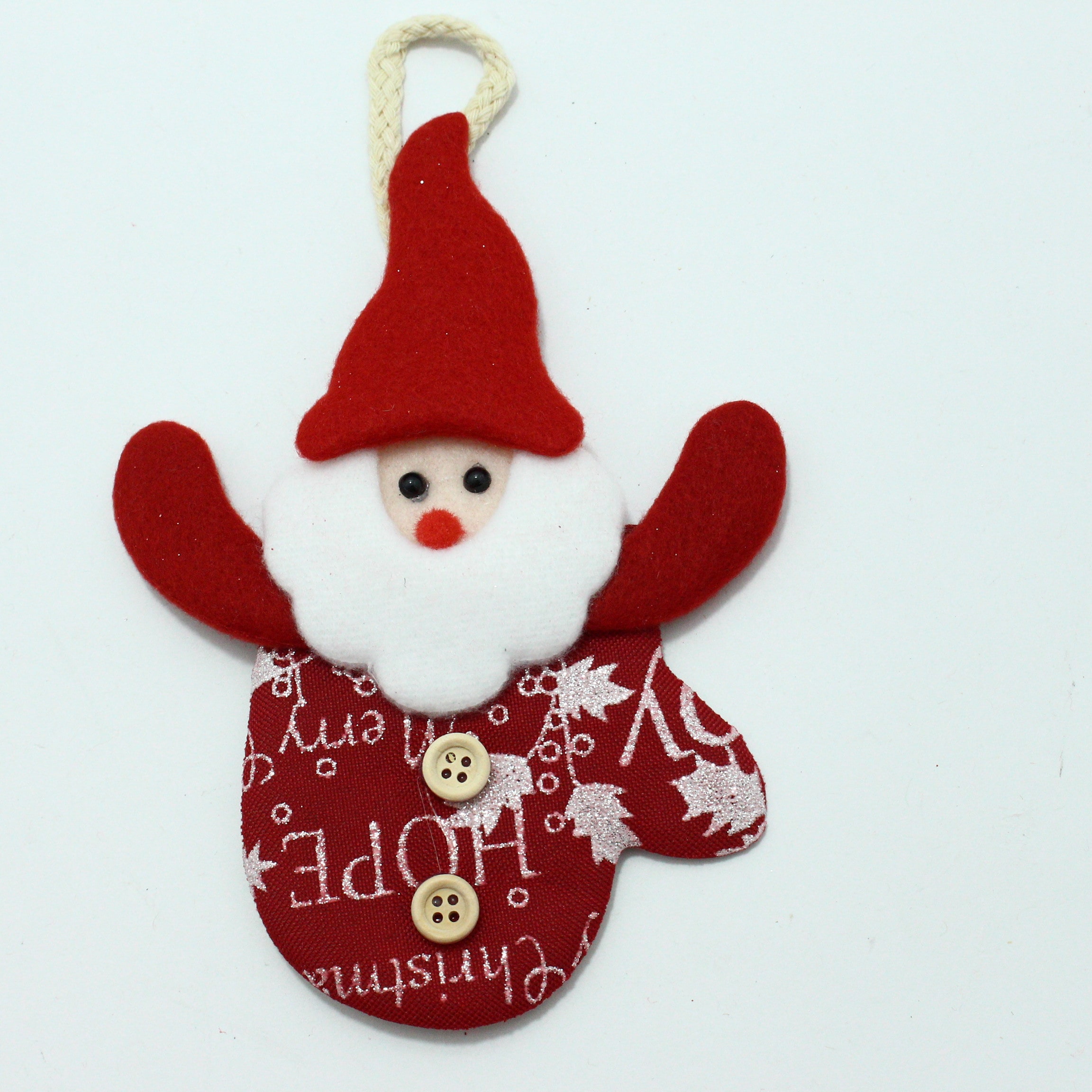 ADORNO NAVIDEÑO PAPA NOEL PARA COLGAR.