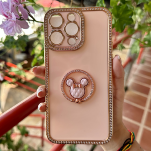 IPHONE 14 PRO MAX   FUNDA ROSA  DIAMANTE