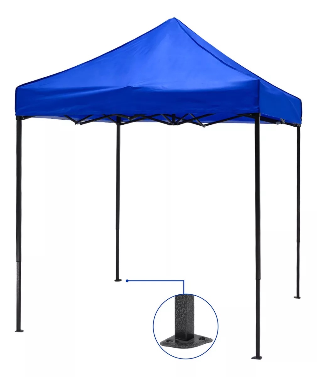 Carpa Toldo 3x3 Plegable Imperme. Azul - Imagen 2
