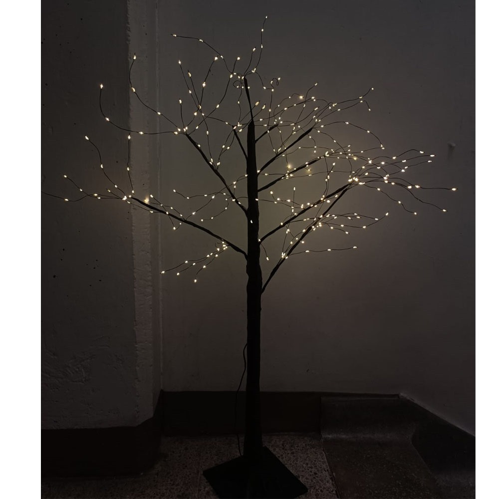 Chamizo Navideño Ramas Árbol Con Luces