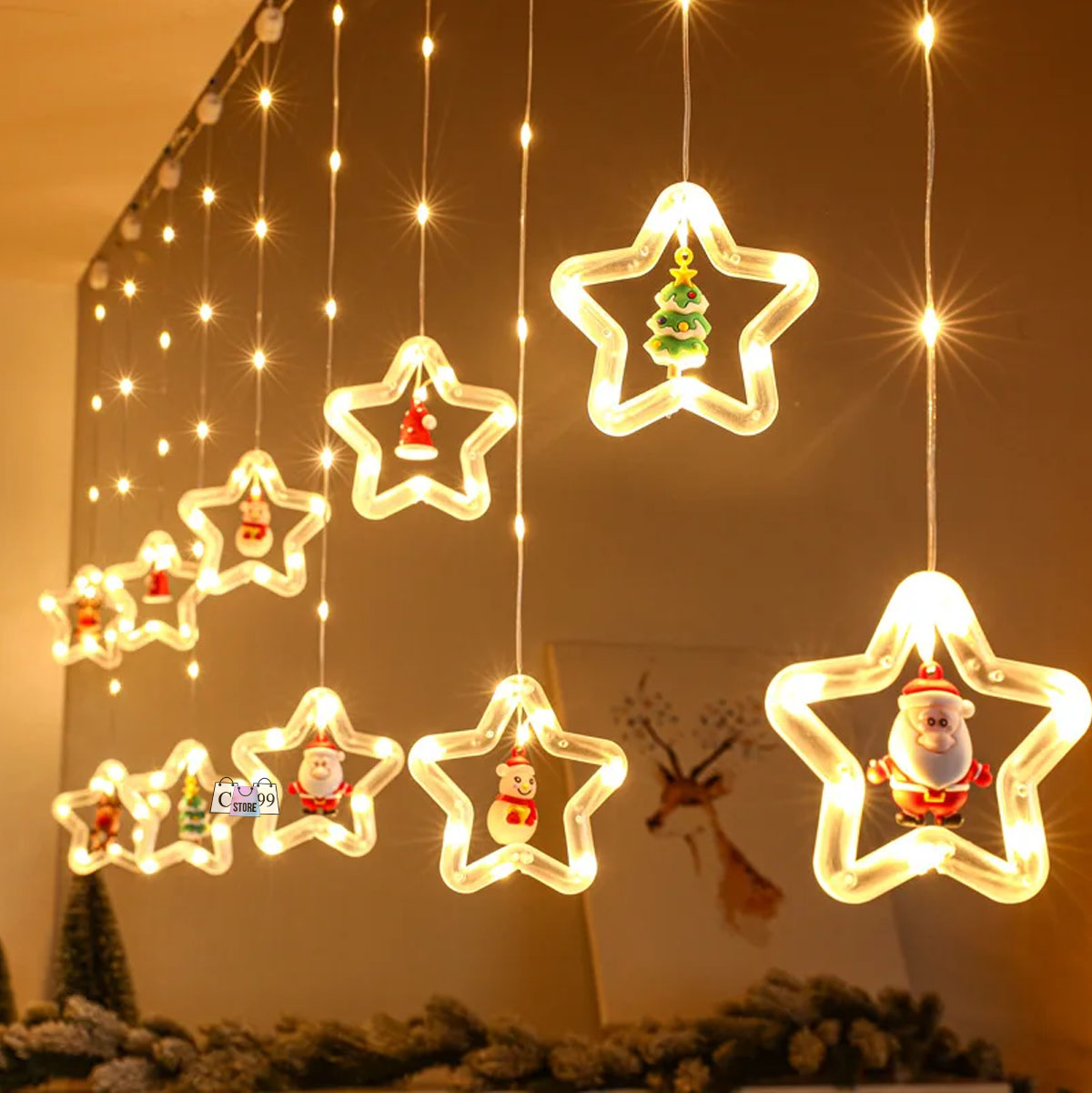 Intalacion Estrellas Y Figuras Navideñas