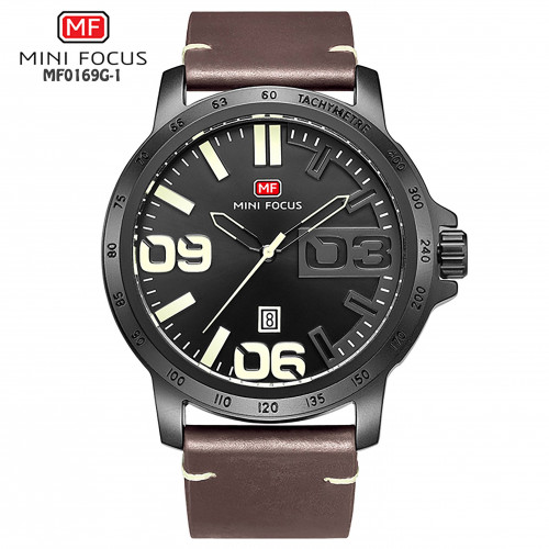 MF0169G-1 MINI FOCUS CUERO CAFÉ HOMBRE