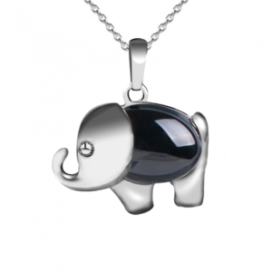 Collar Elefante Cuarzo Onix Estuche
