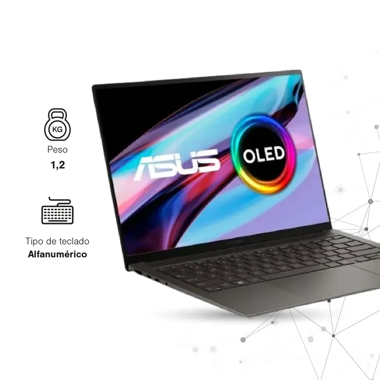 Computador Portátil ASUS Zenbook S14  OLED 14" Pulgadas Ux5406SA Táctil - Intel Core Ultra 7 258V - RAM 32GB - Disco SSD 1 TB SSD - Gris - Imagen 7