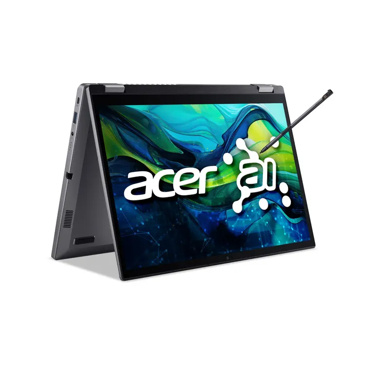 Computador Portátil 2 en 1 ACER ASPIRE SPIN 14" Pulgadas 70TY Táctil - Intel Core Ultra 7 - RAM 16GB - Disco SSD 1TB - Gris