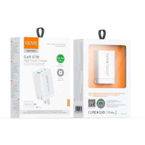 CARGADOR VIDVIE 67W GaN