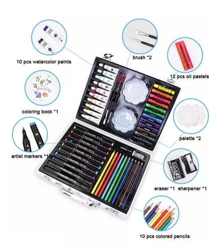 Kit Arte/De Dibujo X 48 Piezas Maletín