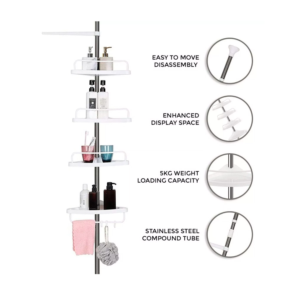 Organizador Esquinero Para Baño Ajustabl - Imagen 2