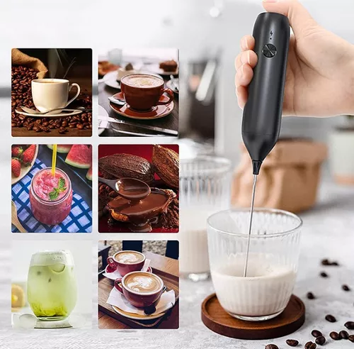 Batidor espumador de café recargable